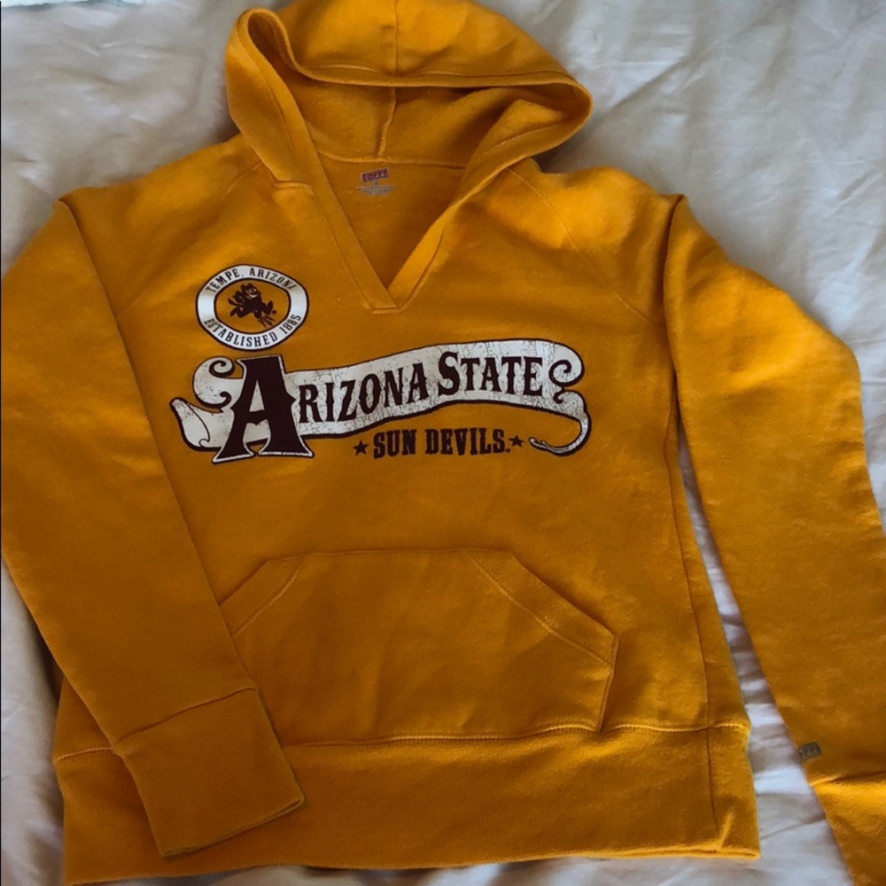 ASU Soffe v neck hoodie